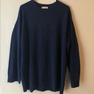 NWT H&M Navy Cashmere Sweater